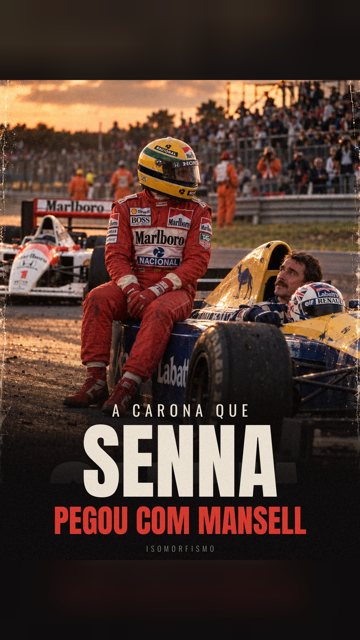Senna pegou carona com Mansell e pontuou sem completar a última volta